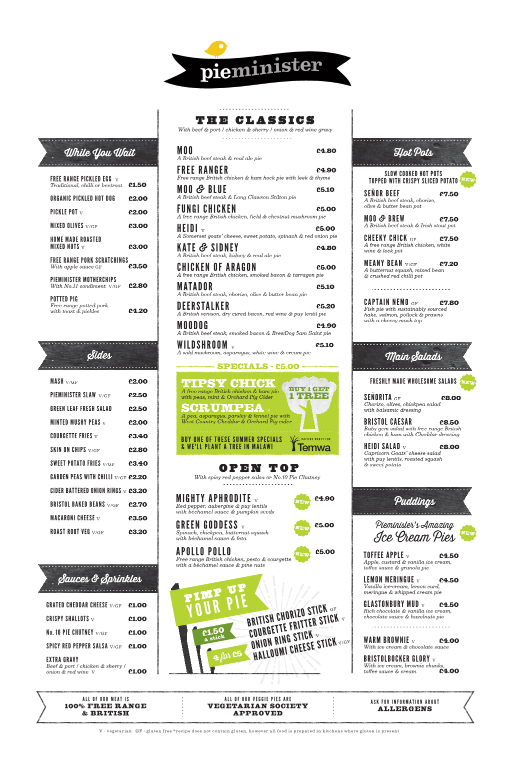 BOGOT Leeds Menu V-Gf