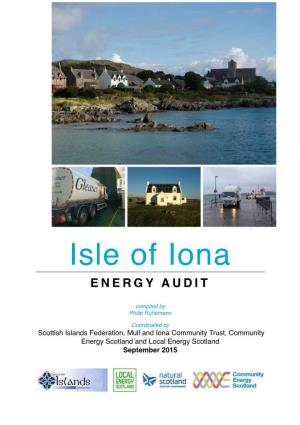 Isle of Iona ENERGY AUDIT