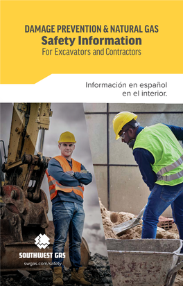 Safety Information for Excavators and Contractors