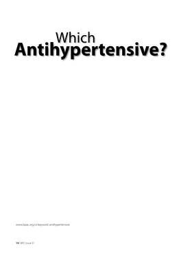 Antihypertensive?