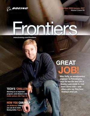 Boeing Frontiers Takes a Look at Some of the People from Across the Enterprise Who Also Say They Have the Best Job in the Company