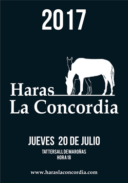 Libro Haras La Concordia 2017