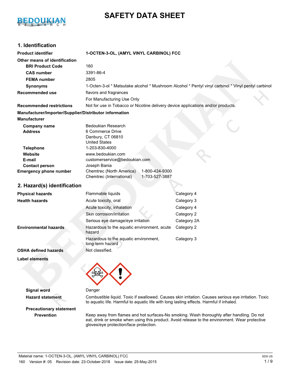 Safety Data Sheet