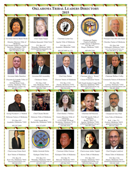 Tribal Leaders Directory 2015