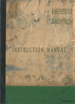 Lambretta 125D & LD Instruction Manual