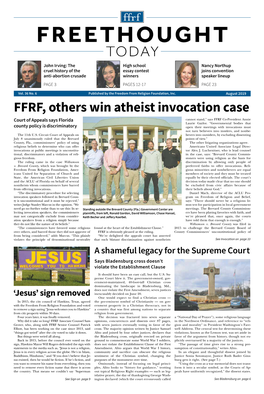 FFRF, Others Win Atheist Invocation Case Court of Appeals Says Florida Cannot Stand,” Says FFRF Co-President Annie Laurie Gaylor