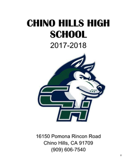 Chino Hills High School 2017-2018