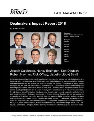 Dealmakers Impact Report 2018 by Robert Marich