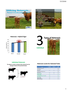 Types of Heterosis 700