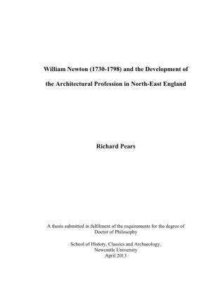 William Newton (1730-1798) and the Development Of