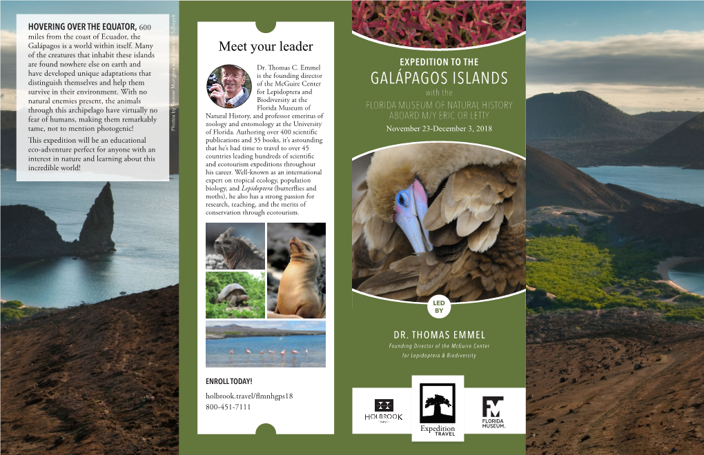 GALÁPAGOS ISLANDS Survive in Their Environment