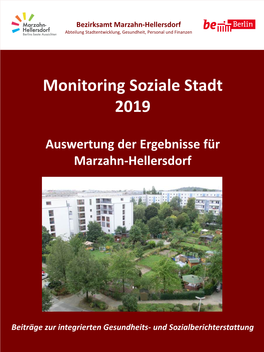 Monitoring Soziale Stadt 2019