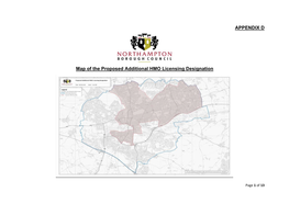 Proposed Additional HMO Licensing Designation Street Index