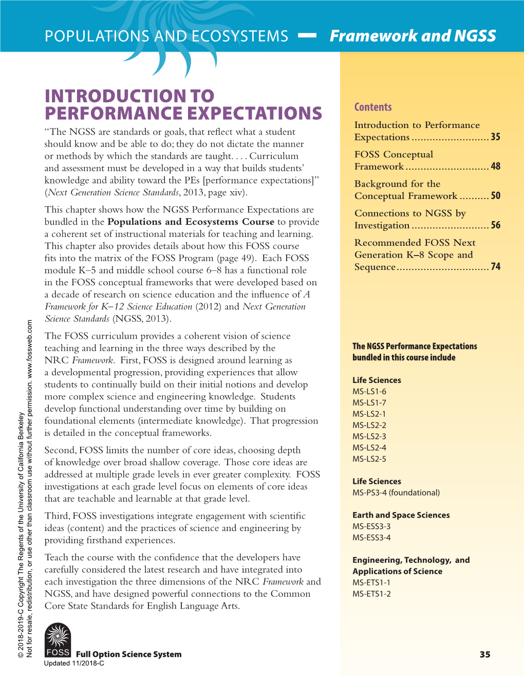 Framework and NGSS