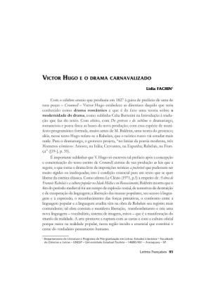 Victor Hugo E O Drama Carnavalizado