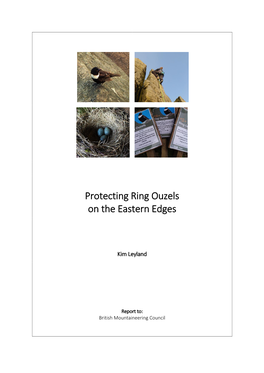 Protecting Ring Ouzels on the Eastern Edges