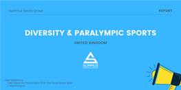 Diversity & Paralympic Sports