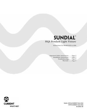 Sundial™ HQI Pendant Light Fixture