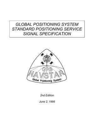 GPS Standard Positioning Service Signal Specification
