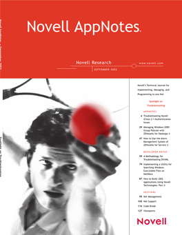 Novell Appnotes September 2002