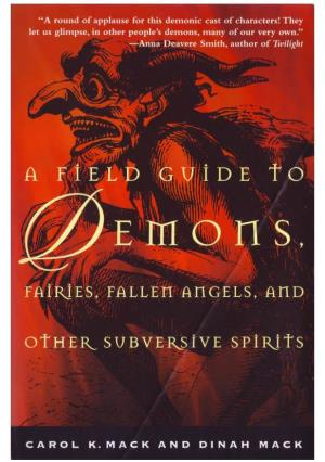 A-Field-Guide-To-Demons-By-Carol-K