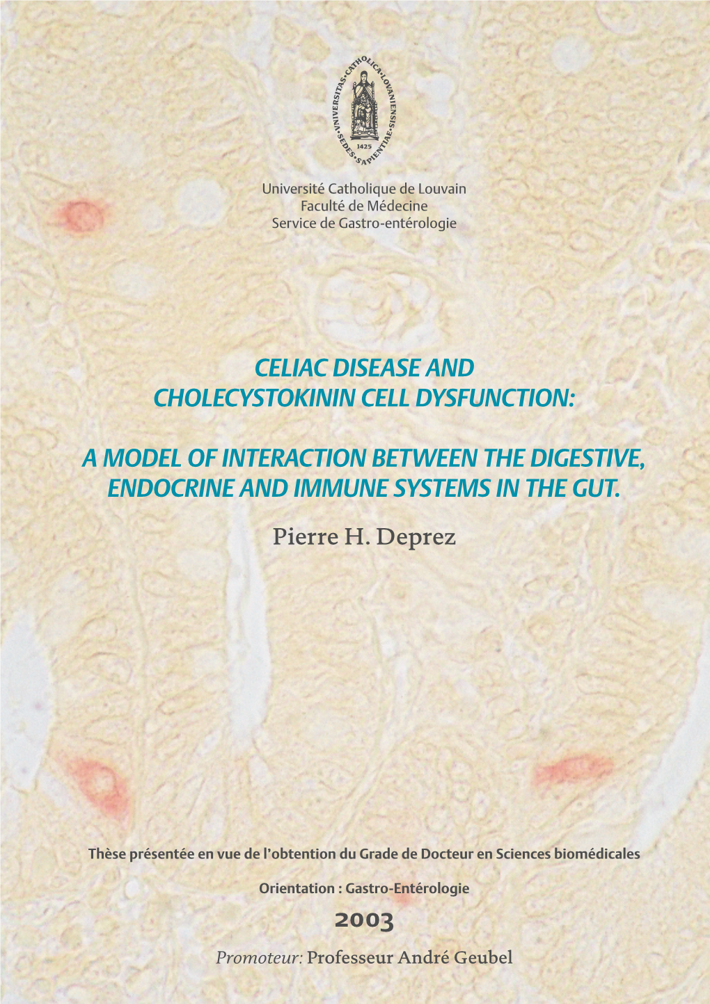 Celiac Disease and Cholecystokinin Cell Dysfunction