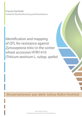 Identification and Mapping of QTL for Resistance Against Zymoseptoria