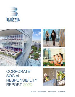 Corporate Social Responsibility Report 2020