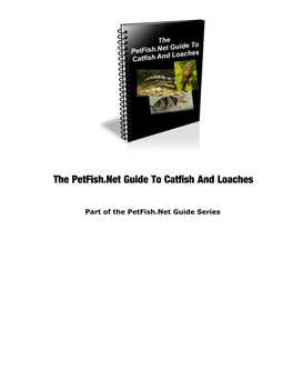 Petfish.Net Guide to Catfish and Loaches