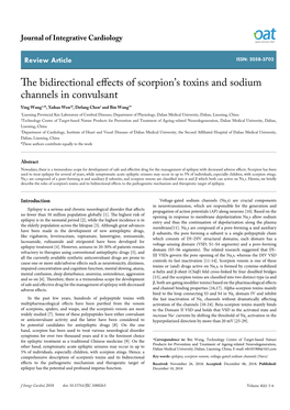The Bidirectional Effects of Scorpion's Toxins and Sodium Channels In