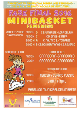 Fase Final Junior Femenina Sevilla, Del 18 Al 20 De Marzo