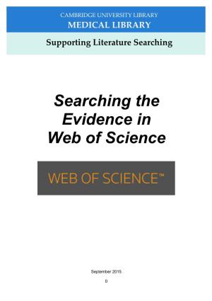 Searching the Evidence in Web of Science
