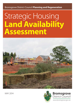 Bromsgrove District Council Planning and Regeneration Strategic Housing Land Availability Assessment