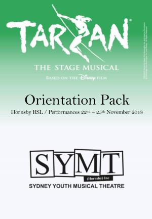 Tarzan Orientation Pack