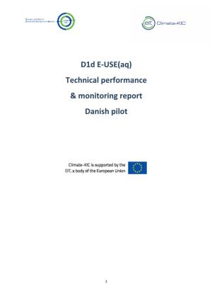 D1d E-USE(Aq) Technical Performance & Monitoring Report