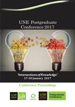 UNE Postgraduate Conference 2017