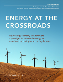 Energy at the Crossroads