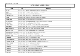 Auto-Ecoles Agrees 1 Euro