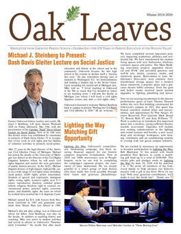 Oak Leaves Winter 2019-2020