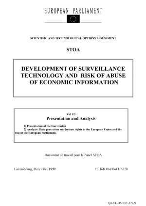 Development of Surveillance Technology and Risk of Abuse of Economic Information