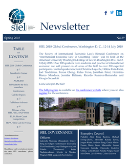 SIEL Newsletter No 39