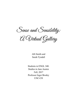 Sense and Sensibility: a Virtual Gallery
