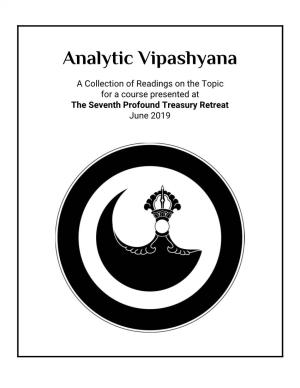 Analytic Vipashyana