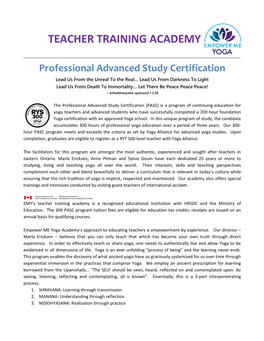 Teacher Training Academy