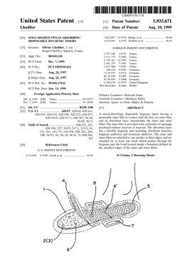 United States Patent (19) 11 Patent Number: 5,935,671 Lhuillier (45) Date of Patent: Aug