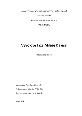 Vývojové Fáze Milese Davise