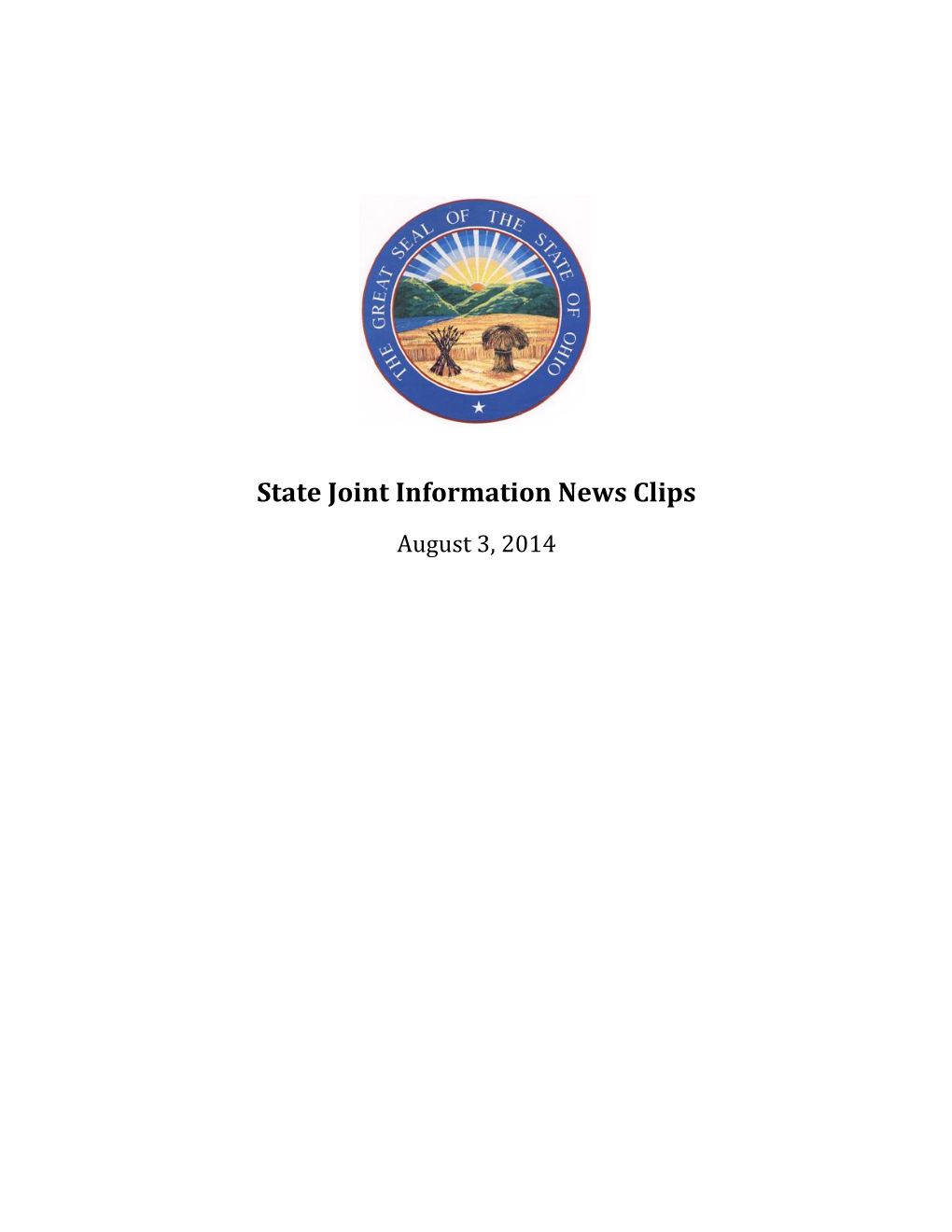 State Joint Information News Clips