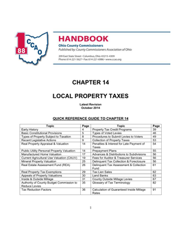 Chapter 14 Local Property Taxes