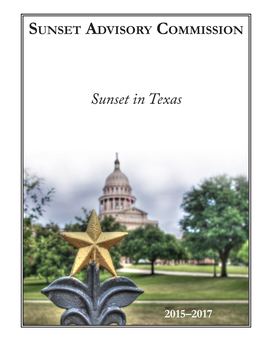 2015–2017 Cover Photo: the Iron Perimeter Fence Was Installed in the 1890S, a Few Years After the Completion of the Texas State Capitol