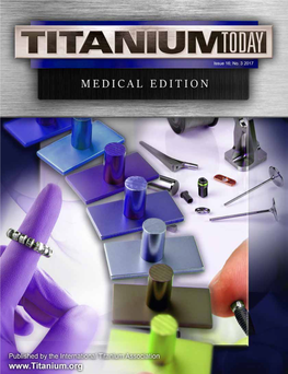 Titanium Finishing Company 248 Main Street, PO Box 22, East Greenville, PA 18041 • Tel (215) 679-4181 • Fax (215) 679-2399 Email Titaniumfinishing@Comcast.Net